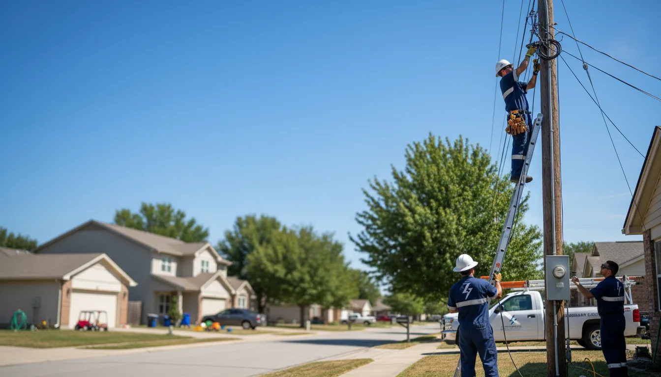 Residential electrician providing installation services in Dewitt, IL